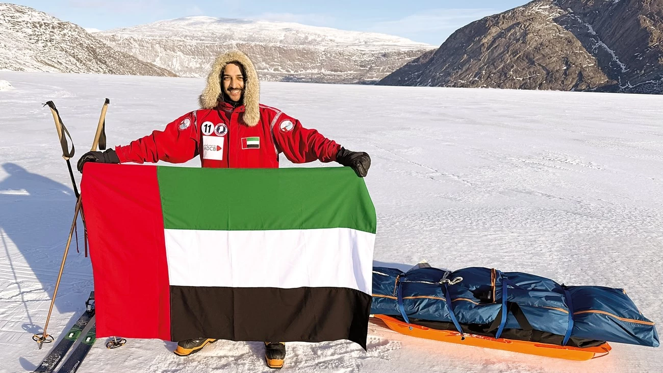 بفضل عبدالله الأحبابي.. ثلاثية قطبية ترفع علم الإمارات في أقسى مناطق العالم