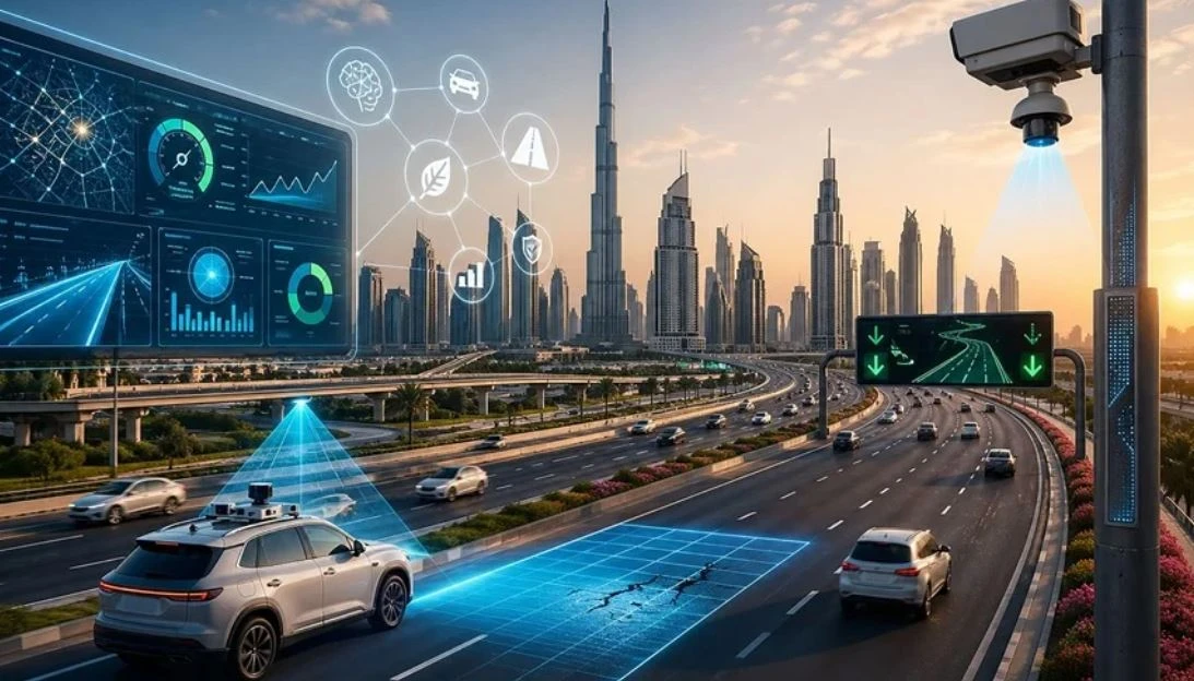 دبي تحقق 96.65% في جودة الطرق بفضل التقنيات الذكية