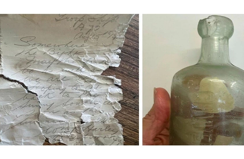 مفاجأة على الشاطئ.. زجاجة عمرها 100 عام تكشف حكاية من الحرب العالمية الأولى